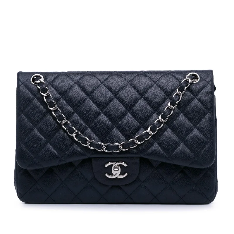 Chanel Jumbo Classic Caviar Double Flap (SHG-hrCED5)