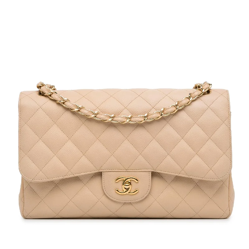Chanel Jumbo Classic Caviar Double Flap (SHG-lqMXv8)