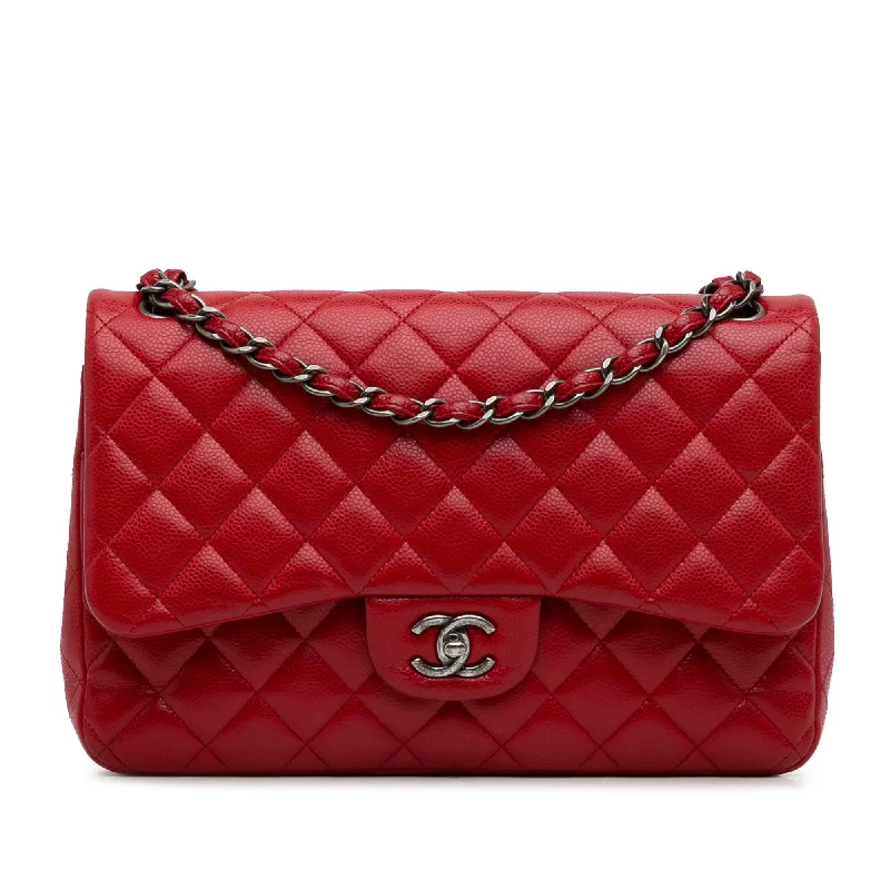 Chanel Jumbo Classic Caviar Double Flap (SHG-rzSVwh)
