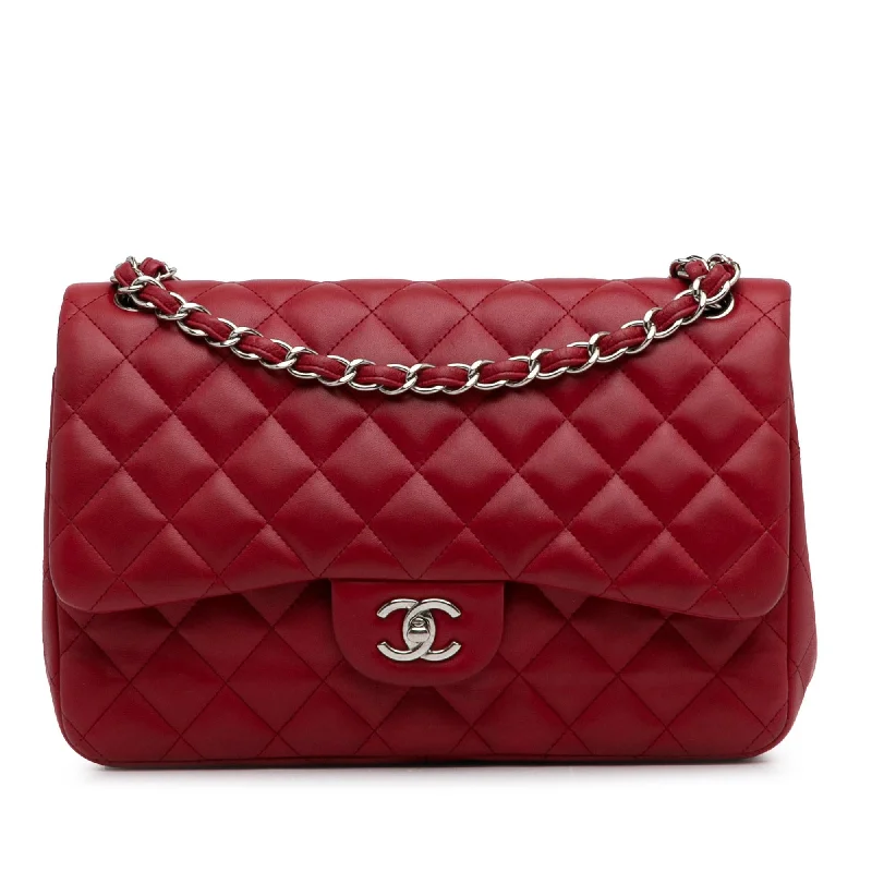 Chanel Jumbo Classic Lambskin Double Flap (SHG-EMzWHY)