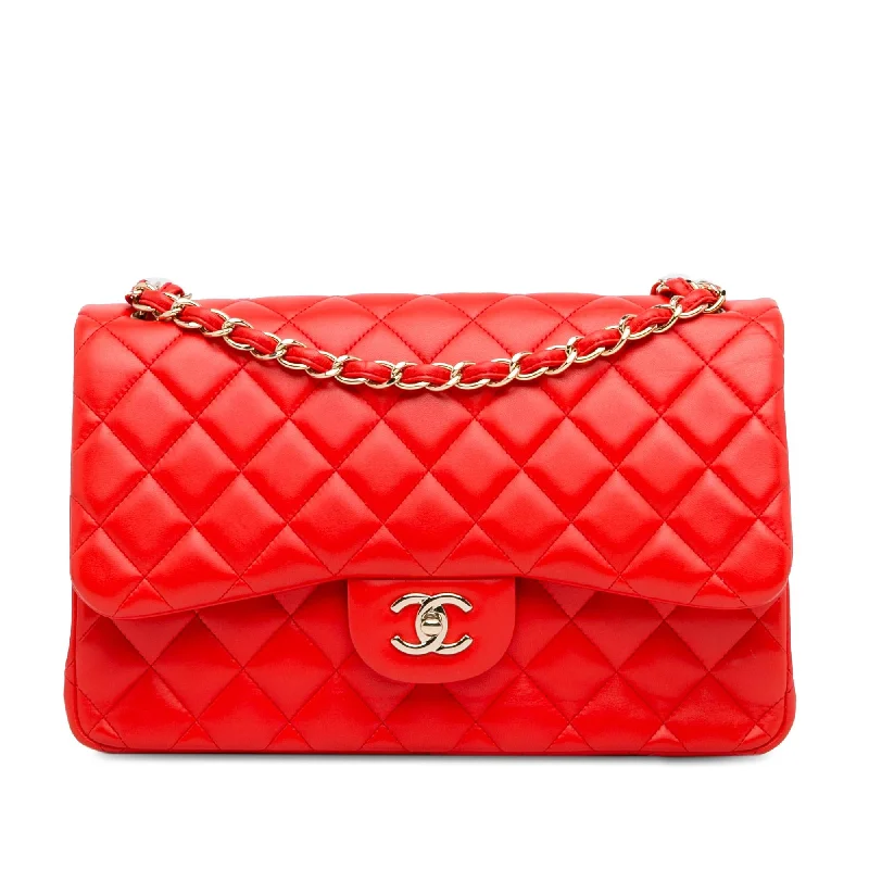 Chanel Jumbo Classic Lambskin Double Flap (SHG-UmY2Vt)