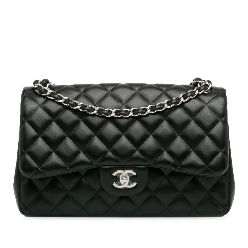 Chanel Jumbo Classic Lambskin Double Flap (SHG-WX0kkI)