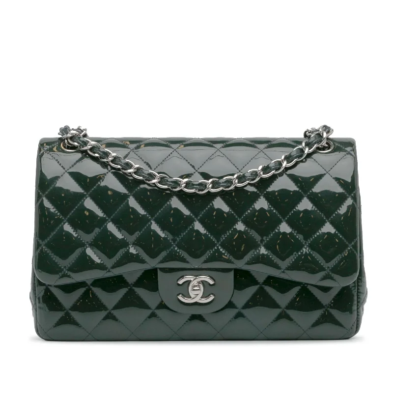 Chanel Jumbo Classic Patent Double Flap (SHG-tIs8iI)