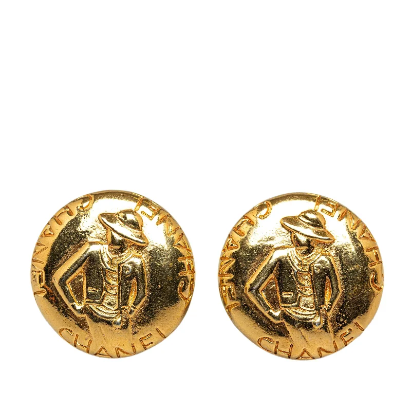 Chanel Mademoiselle Clip On Earrings (SHG-8WX2gn)