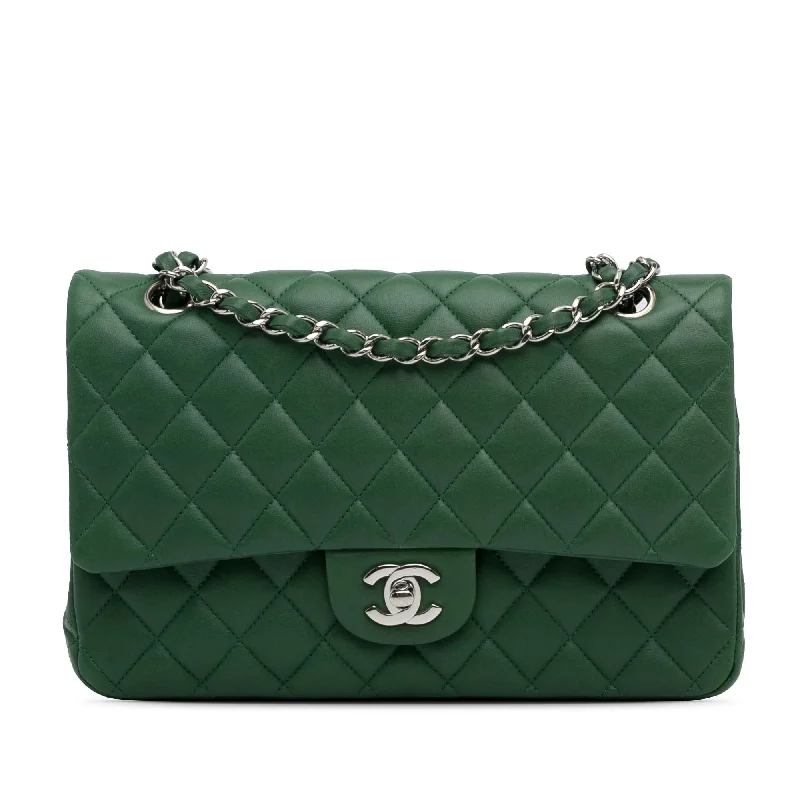 Chanel Medium Classic Lambskin Double Flap (SHG-HhOlbE)