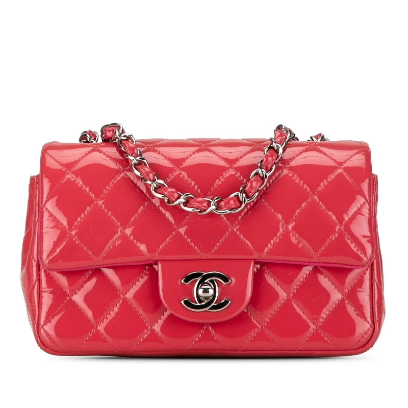 Chanel Mini Rectangular Classic Patent Single Flap (SHG-XuFX41)