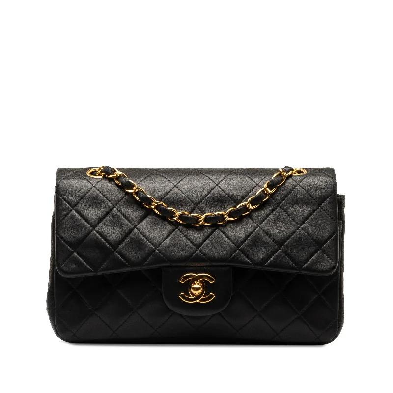 Chanel Small Classic Lambskin Double Flap (SHG-asIK7n)