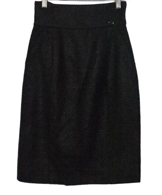 Chanel Black Skirt sz 2
