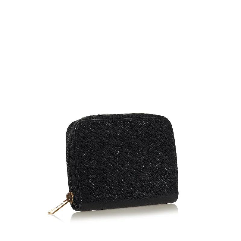Chanel CC Caviar Leather Coin Pouch (34259)