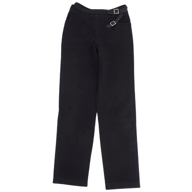 CHANEL CHANEL 00I Pants Denim Pants Jeans Straight Landless Bottoms 36 (S Equivalent) Black BODEST CHANEL CHANEL 00I Pants Denim Pants Jeans Straight Landless Bottoms 36 (S Equivalent) Black BODEST