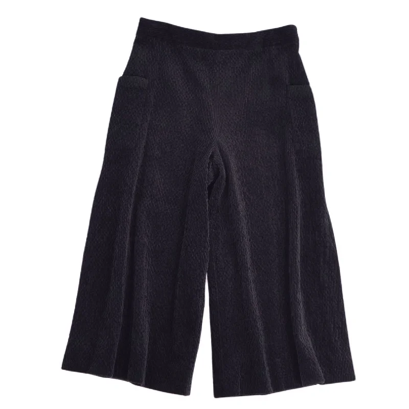 CHANEL CHANEL Pants 22AW Wide Pants Cordury Belbet Slit Coco Bottoms P73326 42 (equivalent to L) Black EAD Shenzhen CHANEL CHANEL Pants 22AW Wide Pants Cordury Belbet Slit Coco Bottoms P73326 42 (equivalent to L) Black EAD Shenzhen