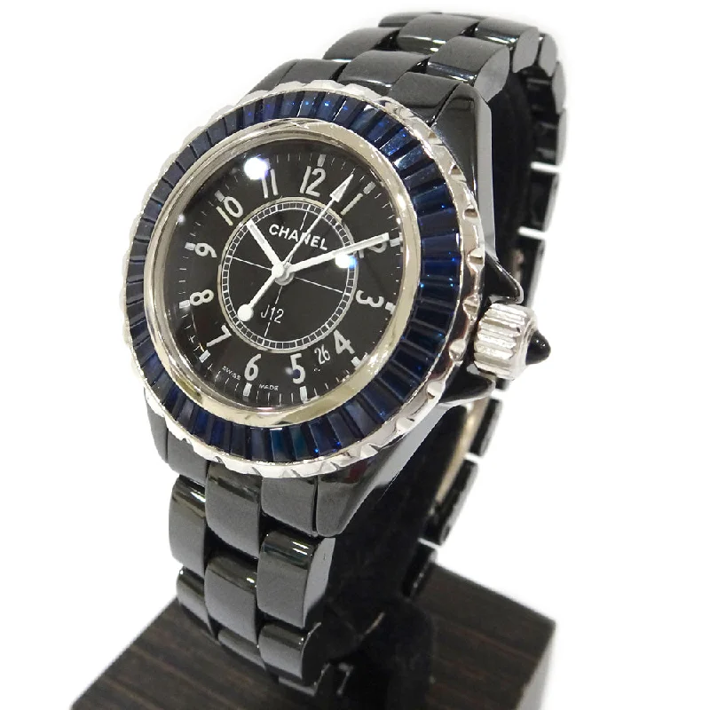 CHANEL J12 H1692 34mm Bezel Bucket Sapphire Black Ceramic K18WG Quartz Watch Finished CHANEL J12 H1692 34mm Bezel Bucket Sapphire Black Ceramic K18WG Quartz Watch Finished