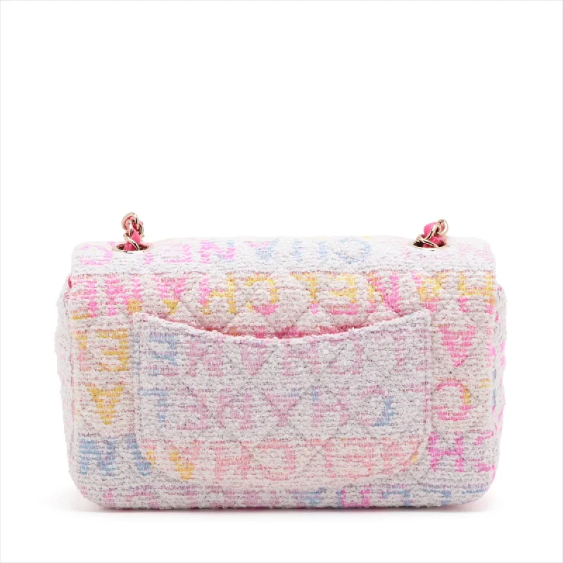 Chanel Mini Mattrasse 20 Pile Single Flap Single Chain Bag White X Pink G A69900 Chanel Mini Mattrasse 20 Pile Single Flap Single Chain Bag White X Pink G A69900
