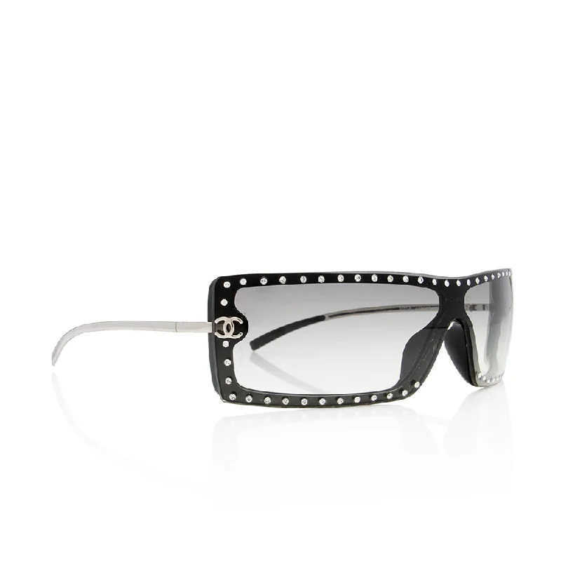 Chanel Rectangular Crystal Studded Sunglasses (16044)