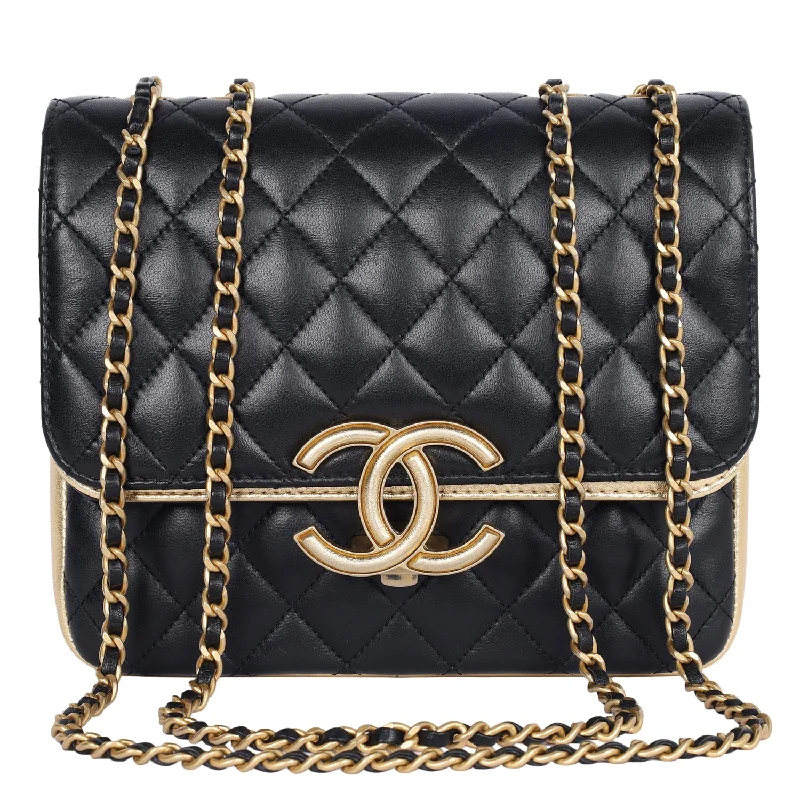 Double Flap Bag Quilted Lambskin Medium (Authentic Pre-owned)