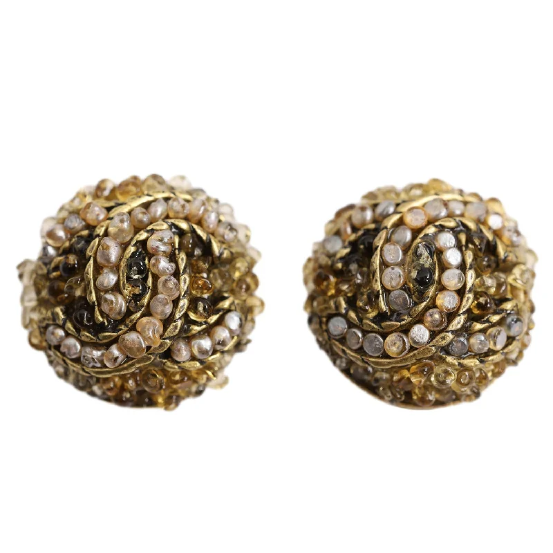 Gold Clip On Earrings (Authentic Pre-owned)