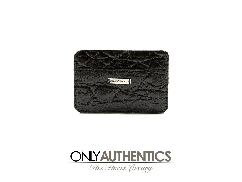 Dennis Basso Black Alligator Wallet