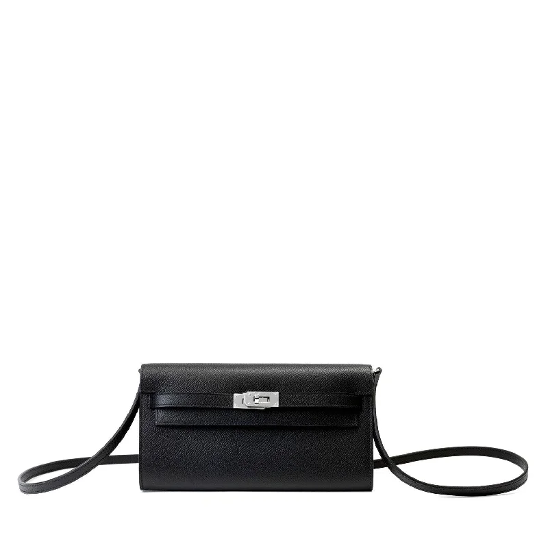 Hermès Black Epsom Kelly To Go Wallet