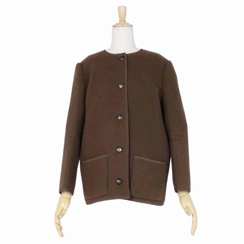 Vint Chanel Chanel Jacket Coat -Color Coco Button Wool No-Land Out 36 (S equivalent) Brown Sexual Vint Chanel Chanel Jacket Coat -Color Coco Button Wool No-Land Out 36 (S equivalent) Brown Sexual