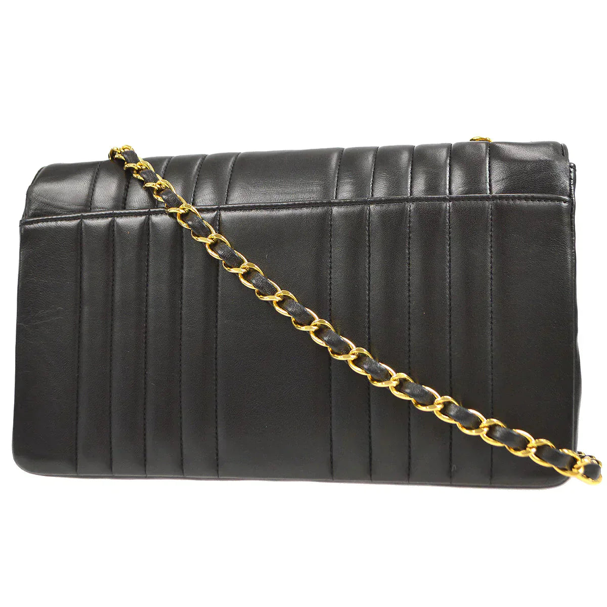 CHANEL★ 1991-1994 Vertical Classic Single Flap Medium 46484