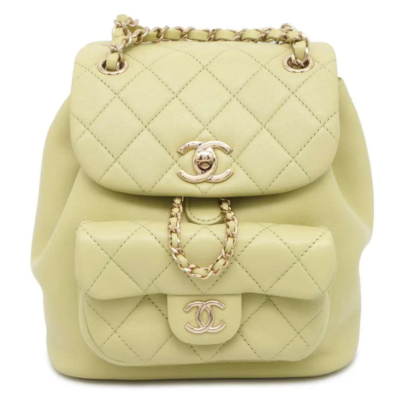 CHANEL Backpack Matelasse Coco Mark Lambskin AS2908