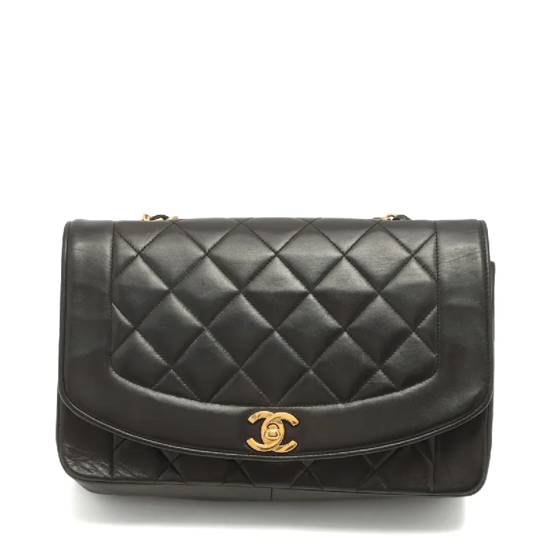 Chanel Matrasse  Single Flap Single Chain Bag Diamond Flap Black Gold  3rd