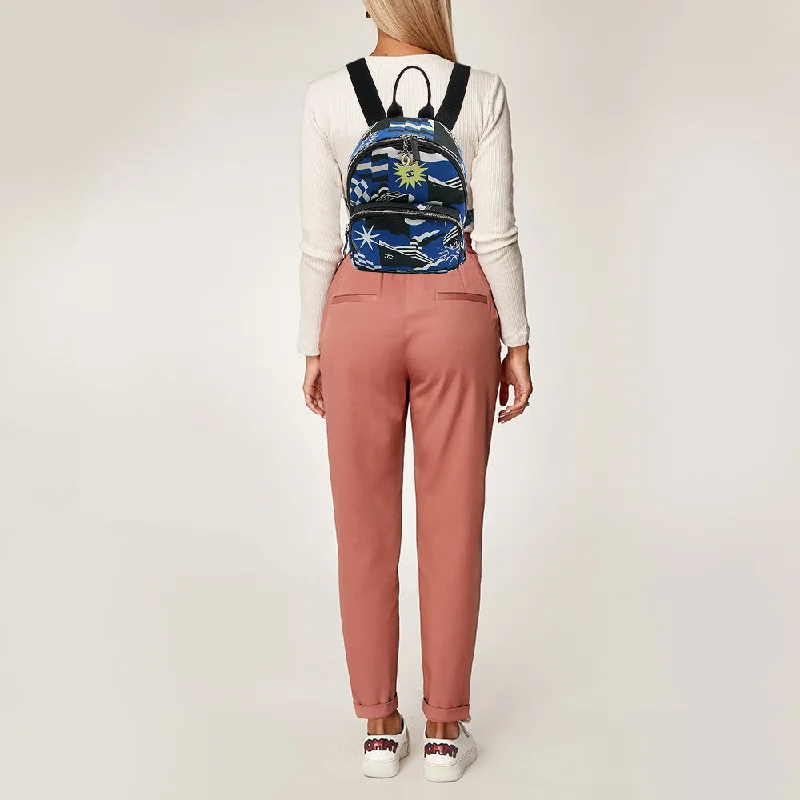 CHANEL Multicolor Printed Canvas La Pausa Bay Backpack