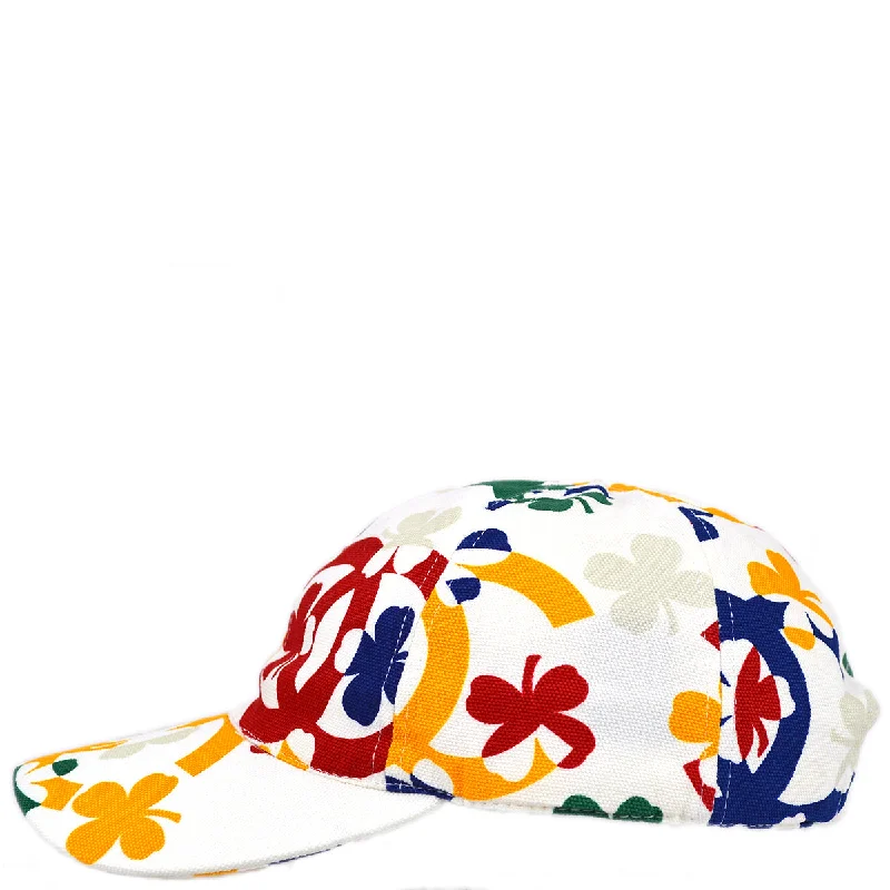 Chanel Cap Hat White #M Small Good